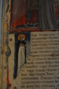 particolare di miniatura matricola